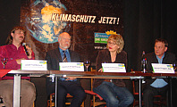 Veranstaltung am 5.12.2007 - Auf dem Podium v.l.n.r.:Josef Tumbrinck, Helmut Engelhardt, Daniela Schneckenburger und Reiner Priggen