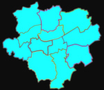 Skizze: Grenzen der Dortmunder Stadtbezirke