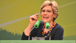 LDK 2012 in Essen: Daniela Schneckenburger während ihrer Bewerbungsrede (C) GRÜNE NRW Schneckenburger