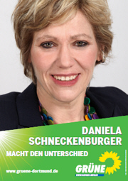 Wahlplakat: Daniela Schneckenburger macht den Unterschied Daniela Schneckenburger