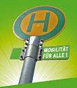 Plakatmotiv Haltestellenschild 'Mobilität für alle' Plakatmotiv Haltestelle